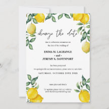 Lemons Verander de datum bruiloft