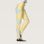 Lemons voor Bleke blauwe achtergrondLeggings Leggings (Rechts)
