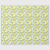 Lemons voor wijnontwerp cadeaupapier (Vlak)