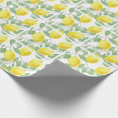 Lemons voor wijnontwerp cadeaupapier (Hoek)