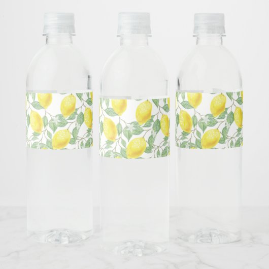 Lemons voor wijnontwerp waterfles etiket (Flessen)