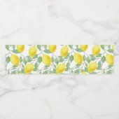 Lemons voor wijnontwerp waterfles etiket (Enkel label)