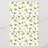 Lemons Vrijgezellenfeest Bingo Game Card Flyer (Achterkant)