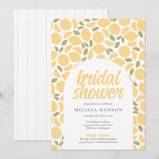 Lemons Vrijgezellenfeest Kaart (Voorkant / Achterkant)