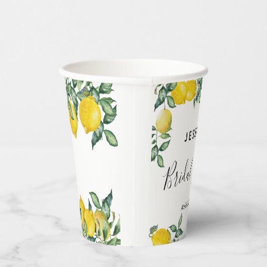 Lemons Vrijgezellenfeest party decor Photo booth Papieren Bekers (Rechts)