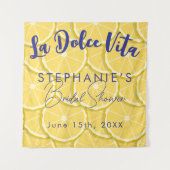 Lemons Vrijgezellenfeest Photo Booth Achtergrond T Wandkleed (Voorkant)