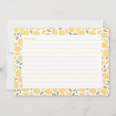 Lemons Vrijgezellenfeest Recipe Kaart (Voorkant)