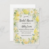 Lemons Vrijgezellenfeest uitnodigen, Lemons douche Kaart (Voorkant / Achterkant)