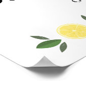 Lemons Vrijgezellenfeest WelkomstPoster Poster (Hoek)