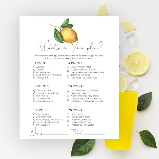 Lemons Wat is er op je telefoon spel (Creator heeft geüpload)