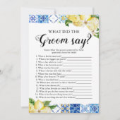 Lemons Wat zei de bruidegom zeggen Vrijgezellenfee Kaart (Voorkant)