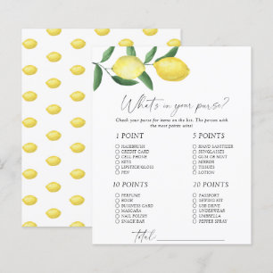 Lemons - Wat zit er in je tas spel