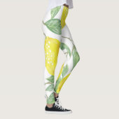 Lemons Waterverf Fruit Pattern Leggings (Rechts)
