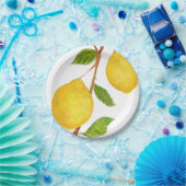 Lemons Waterverf schilderen Papieren Bordje (Feest)