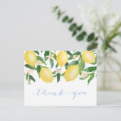Lemons Waterverf Shower Dank u Briefkaart (Staand voorkant)