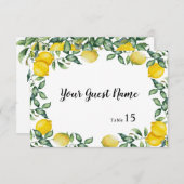 Lemons Wedden dat je een aangepaste FLAT-plaatsing Bedankkaart (Voorkant / Achterkant)