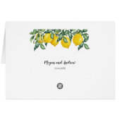 Lemons Weddenschap dat je een aangepaste plaatskaa (Achterkant Horizontaal)