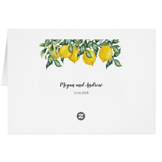 Lemons Weddenschap dat je een aangepaste plaatskaa (Achterkant Horizontaal)