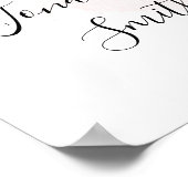 Lemons Weddenschap Welkomstteken Roze Shower Poster (Hoek)