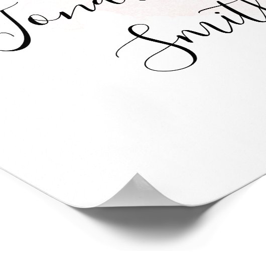 Lemons Weddenschap Welkomstteken Roze Shower Poster (Hoek)