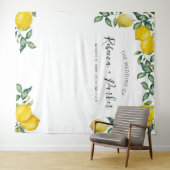 Lemons WEDDING Backdrop Fotocabine Wandkleed (In Situ (horizontaal))