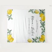 Lemons WEDDING Backdrop Fotocabine Wandkleed (Voorkant (horizontaal))