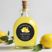 Lemons Wedding Bedankt Limoncello Black