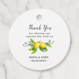  Lemons Wedding Dank je labels