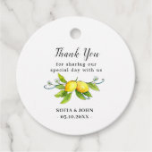  Lemons Wedding Dank je labels (Voorkant)