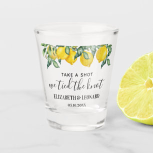 Lemons Wedding Favor vatte een schot dat we vastge Shot Glas