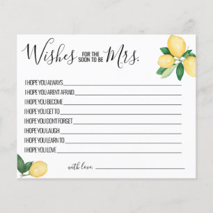 Lemons wenst dat de Snel een kaart wordt van mevro