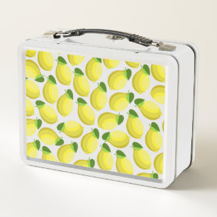 Lemons White Lunch Box