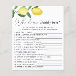 Lemons - Wie kent papa beste spel