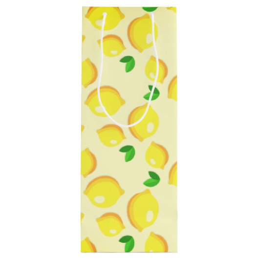 Lemons Wijn of Gift Bag Wijn Cadeautas (Achterkant)