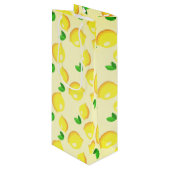 Lemons Wijn of Gift Bag Wijn Cadeautas (Voorkant Gekanteld)