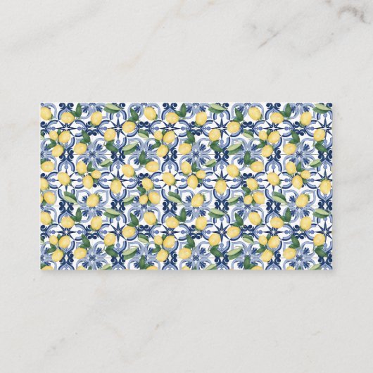 Lemons Wine Raffle Ticket Card Vrijgezellenfeest (Achterkant)