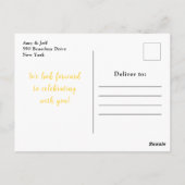 Lemons with Foliage Mediterranean Baby Shower Briefkaart (Achterkant)