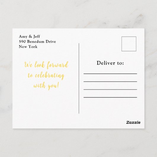 Lemons with Foliage Mediterranean Baby Shower Briefkaart (Achterkant)