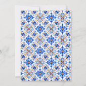 Lemons with Foliage Mediterranean Baby Shower Kaart (Achterkant)