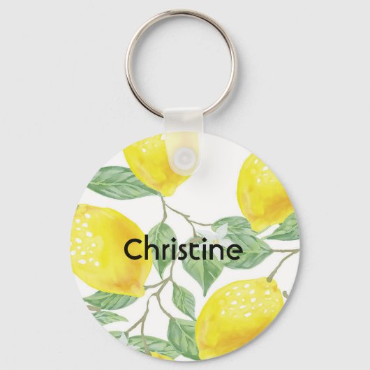 Lemons witte naam sleutelhanger (Voorkant)