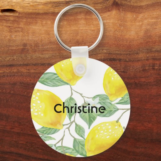 Lemons witte naam sleutelhanger (Voorkant)