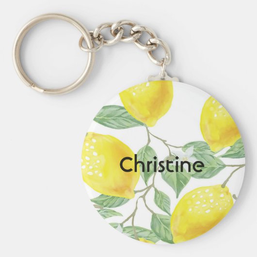 Lemons witte naam sleutelhanger (Voorkant)
