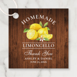 Lemons Wood Limoncello Bedankt Square Bedankjes Labels