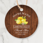 Lemons Wood Limoncello Bedankt Twine Labels (Voorkant)