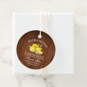 Lemons Wood Limoncello Dank u Labels (In situ)