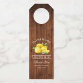 Lemons Wood Limoncello Hartelijk dank Flessenhanger (Voorkant)