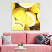 Lemons Yellow Canvas Afdruk (Insitu (Woonkamer))