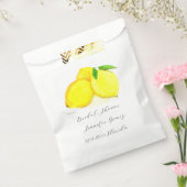 Lemons Yellow Fruit Citrus Waterverf Weddenschap Bedankzakje (Gezegeld)
