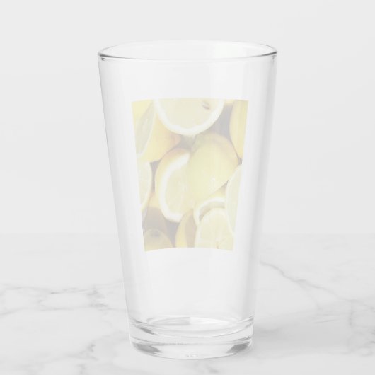 Lemons Yellow Glas (Achterkant)