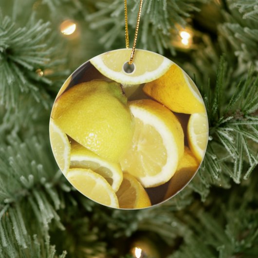 Lemons Yellow Keramisch Ornament (Boom)